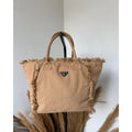 BORSA FRANGETTE TESSUTO
