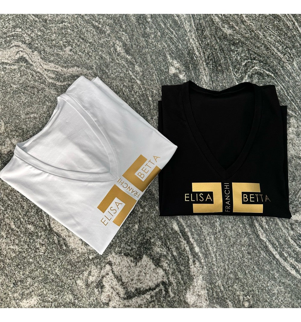 T-SHIRT COTONE A PUNTA