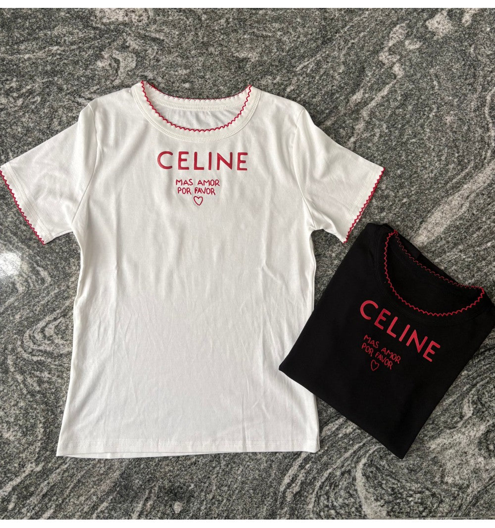 T-SHIRT RICAMO CELINE
