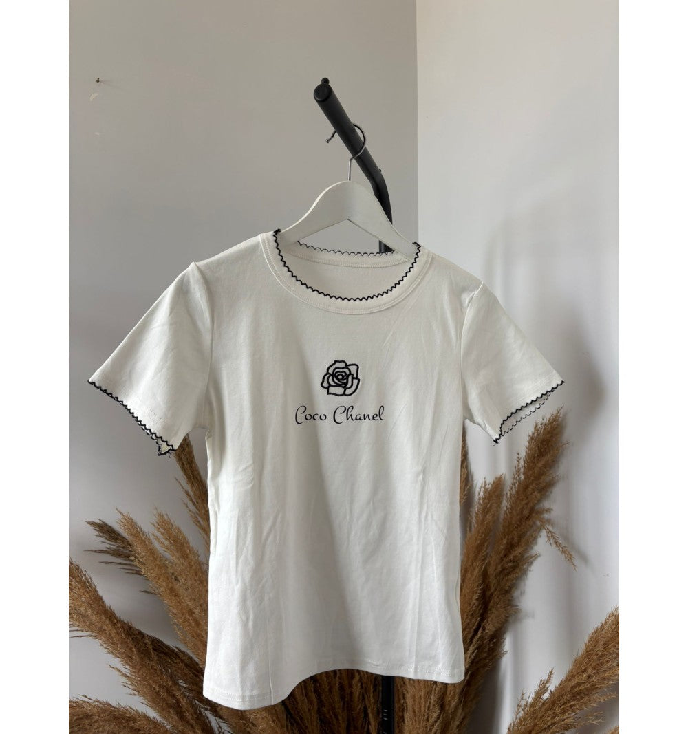 T-SHIRT RICAMO CHANEL