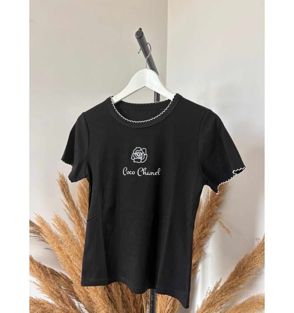 T-SHIRT RICAMO CHANEL