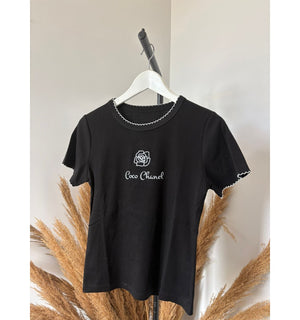T-SHIRT RICAMO CHANEL