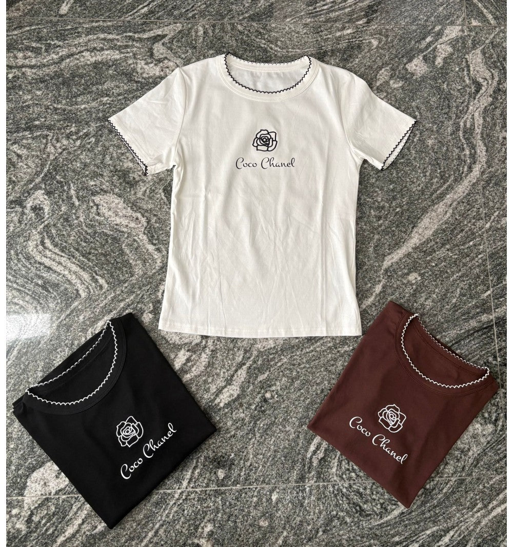 T-SHIRT RICAMO CHANEL